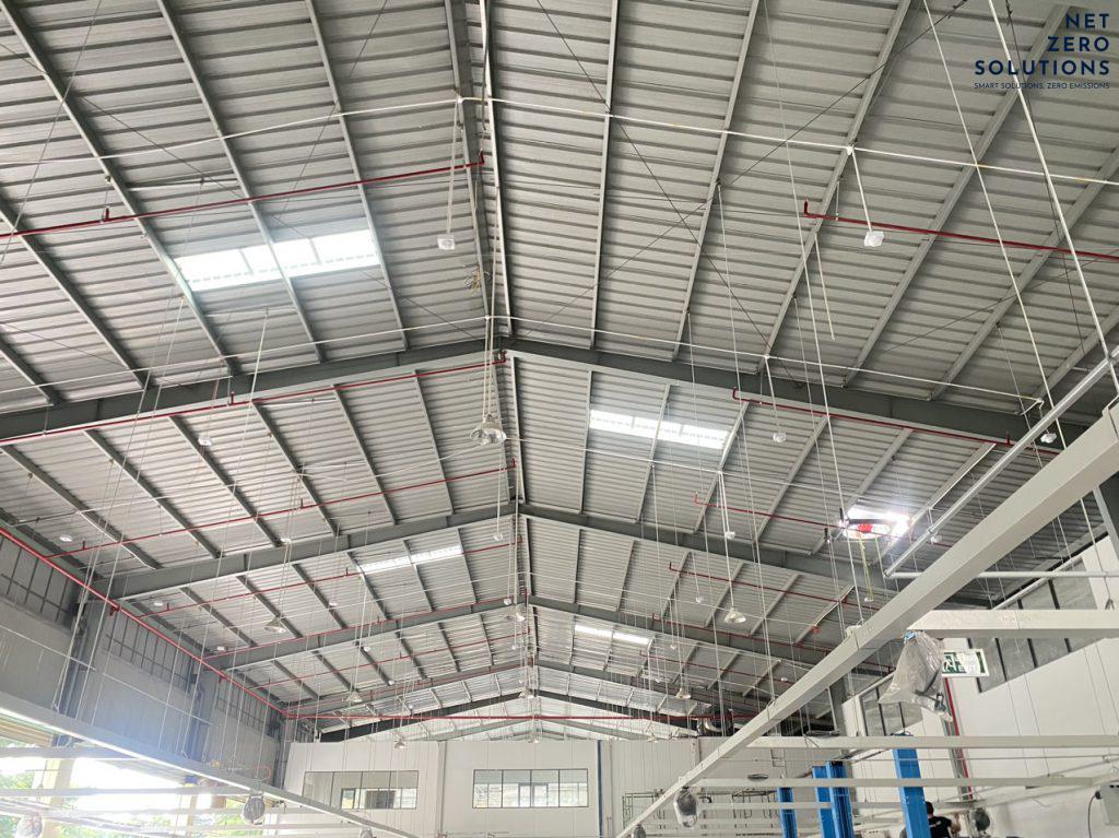 Lắp giếng trời cho nhà xưởng