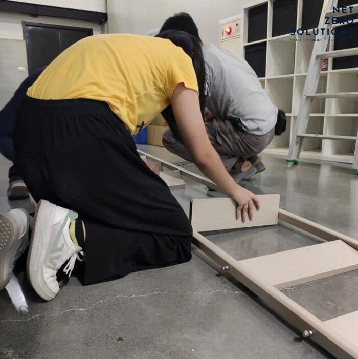 thi công lắp đặt Thang gấp thông minh