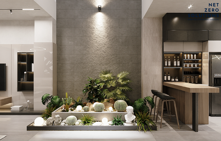 tiểu cảnh giếng trời