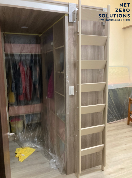 thang gấp lên gác lửng