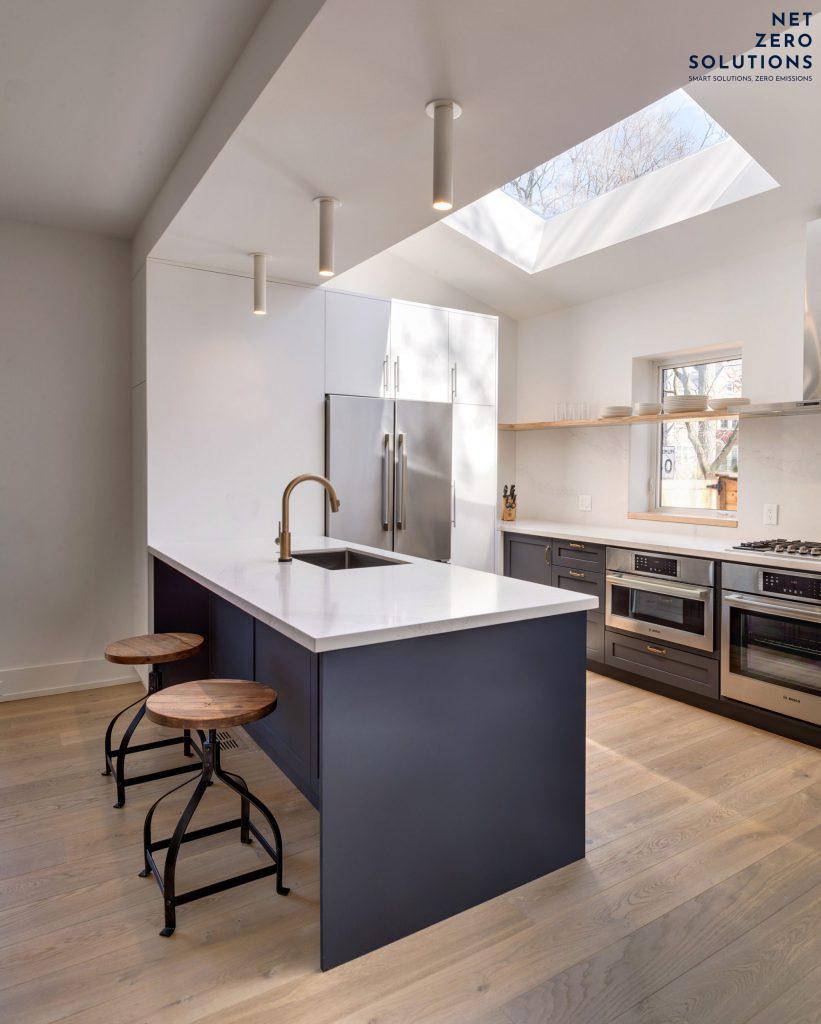 Đặt bếp dưới giếng trời