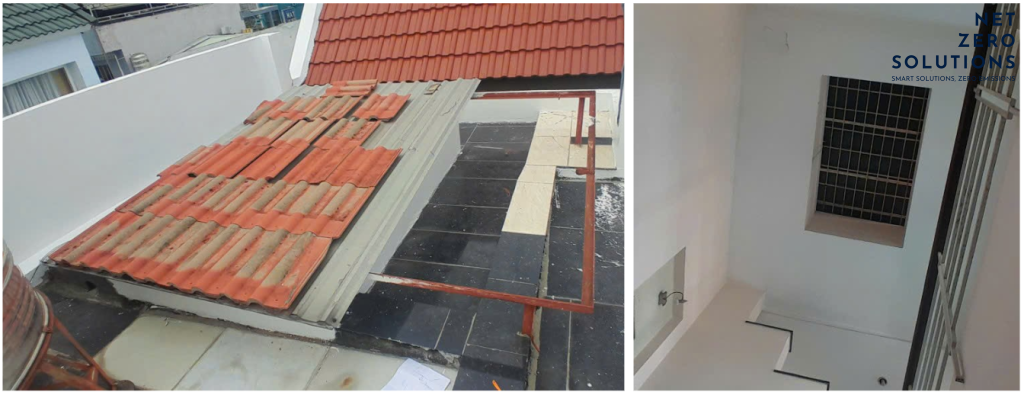 giếng trời trước cải tạo: