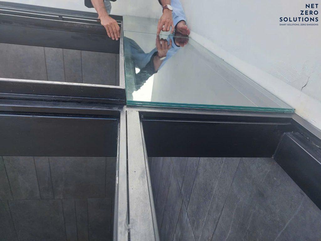 Thiết kế, gia công và lắp đặt khung giữ giếng trời