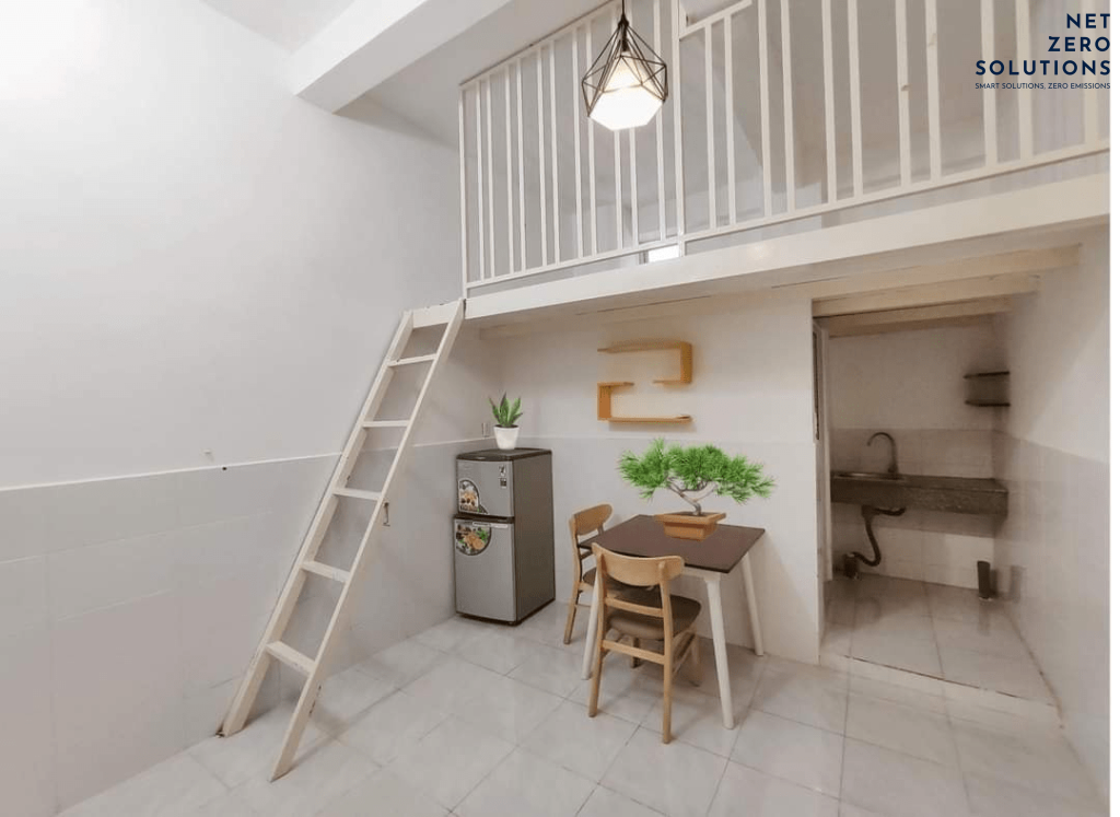 Cầu thang phòng trọ