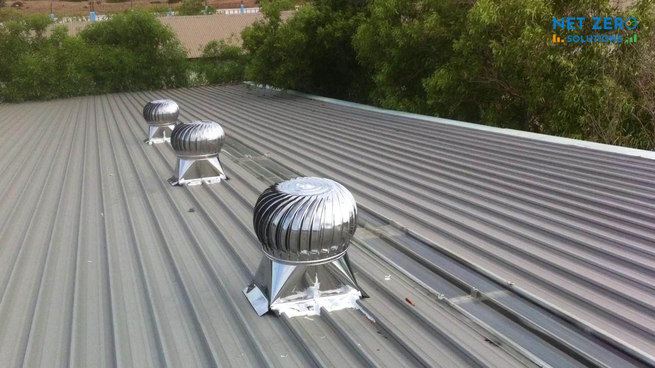 giải pháp tiết kiệm năng lượng mái nhà với quạt