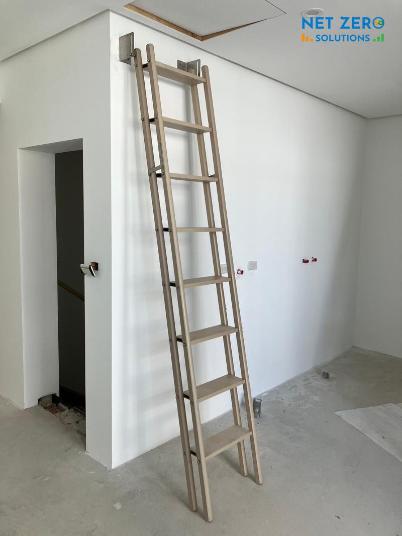 mẫu cầu thang gấp vào tường