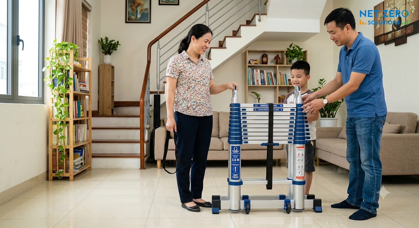 thang gấp gọn gia đình