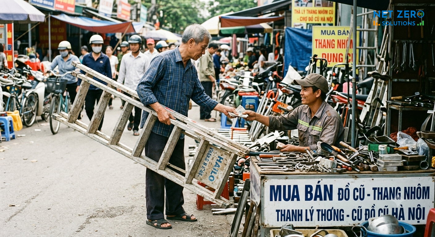 thang nhôm đã qua sử dụng