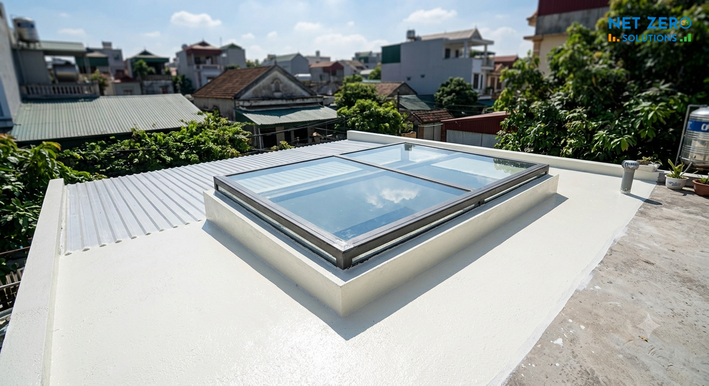 chống nóng giếng trời