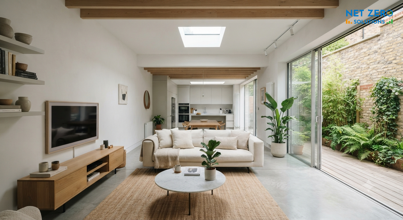 nhà 5x20 có giếng trời 