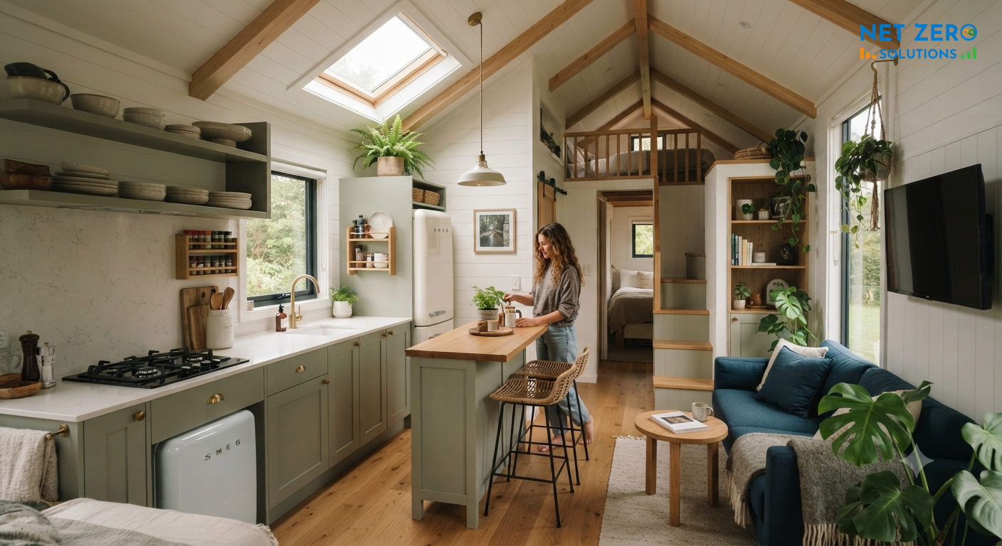 thiết kế nhà 30m2 có giếng trời