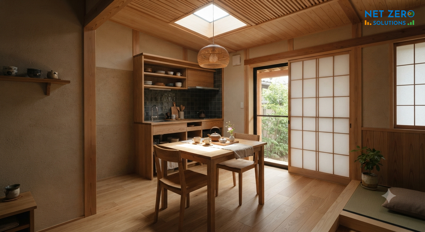 thiết kế nhà 30m2 có giếng trời