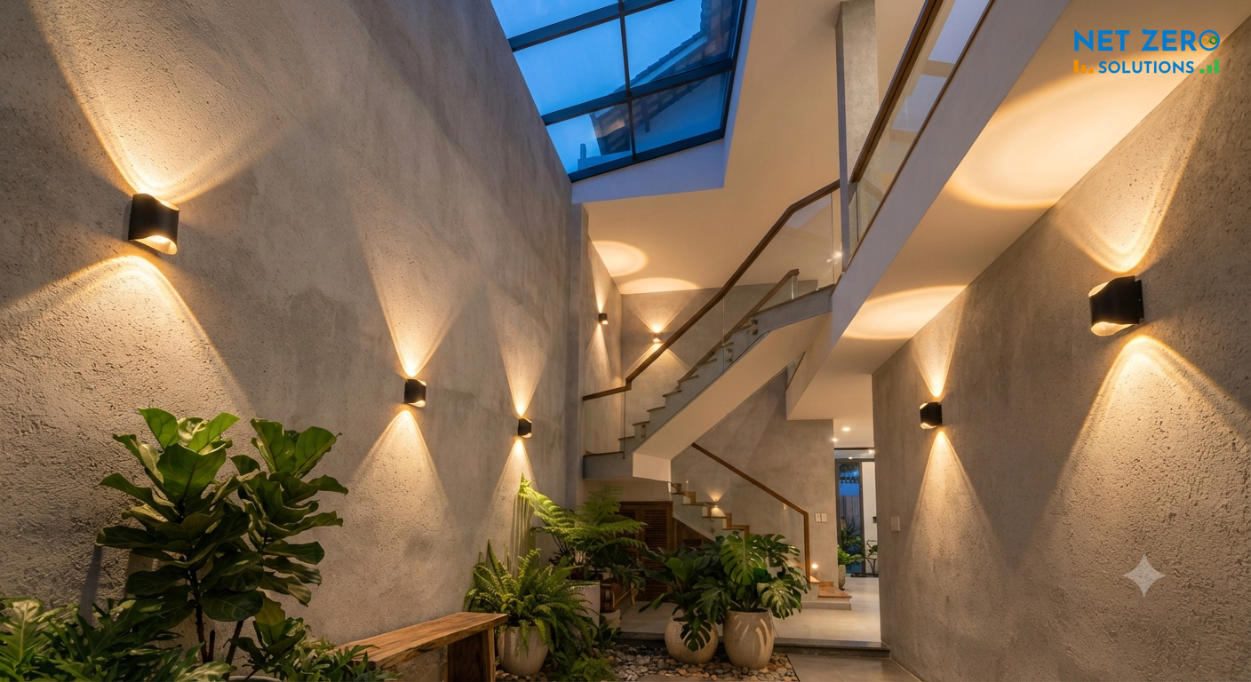 Đèn trang trí giếng trời