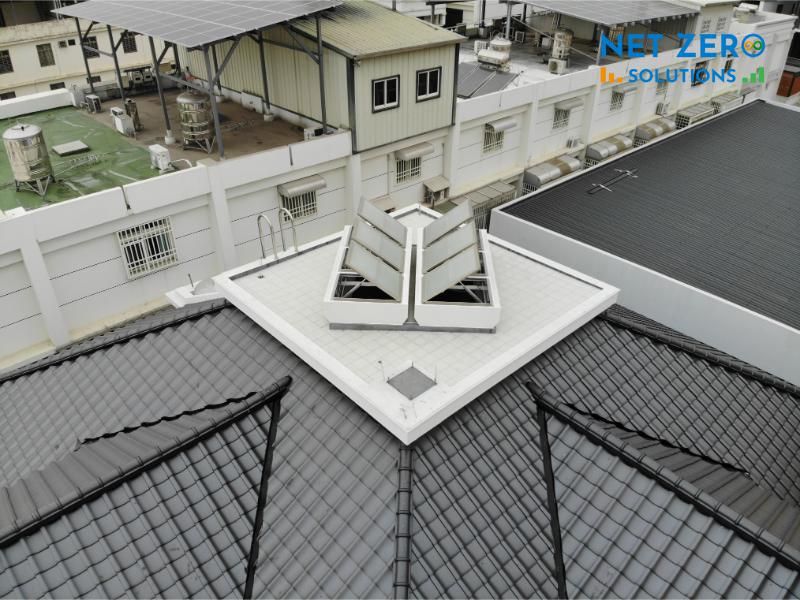 cách lấy gió từ giếng trời
