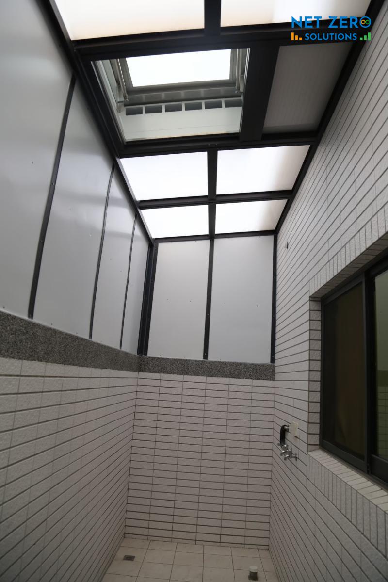 thiết kế nhà 40m2 có giếng trời